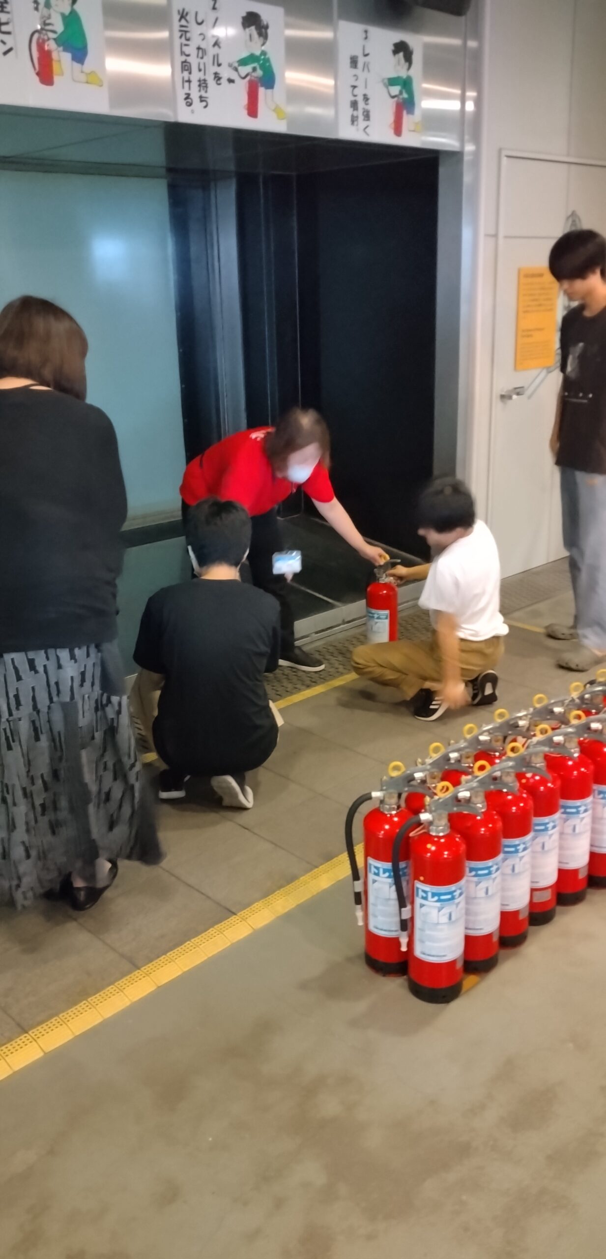 障がい者グループホームKENで行われている防災訓練の様子